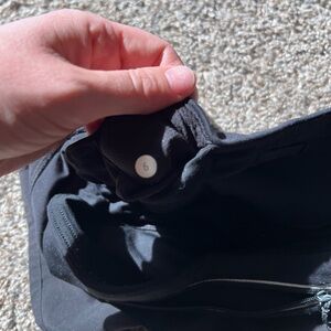 Black lululemon run shorts